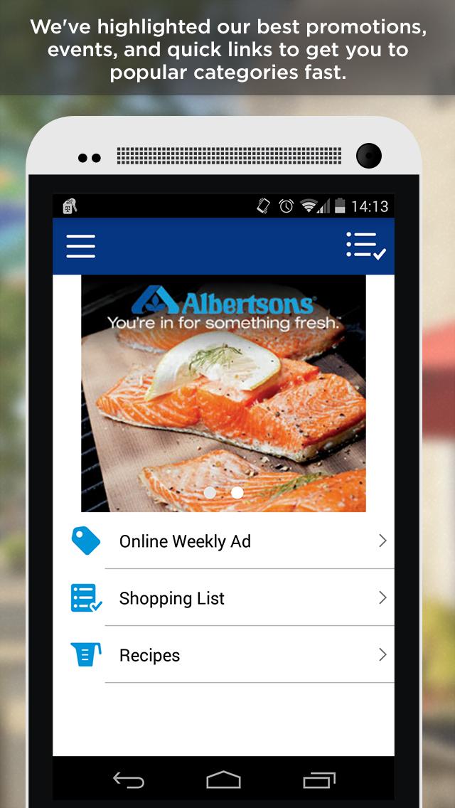 Android application Albertsons screenshort