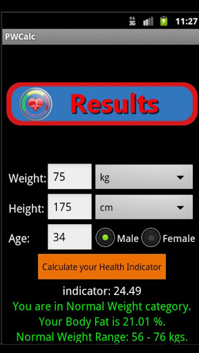 Weight Health Indicator