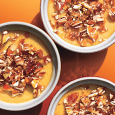 Maple Pots de Crème with Almond Praline
