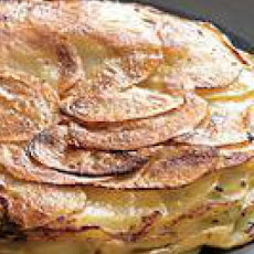 Fancy Potato Pancake with Herbed Sour Cream