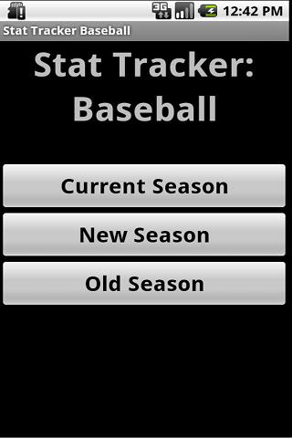 Stat Tracker: Baseball