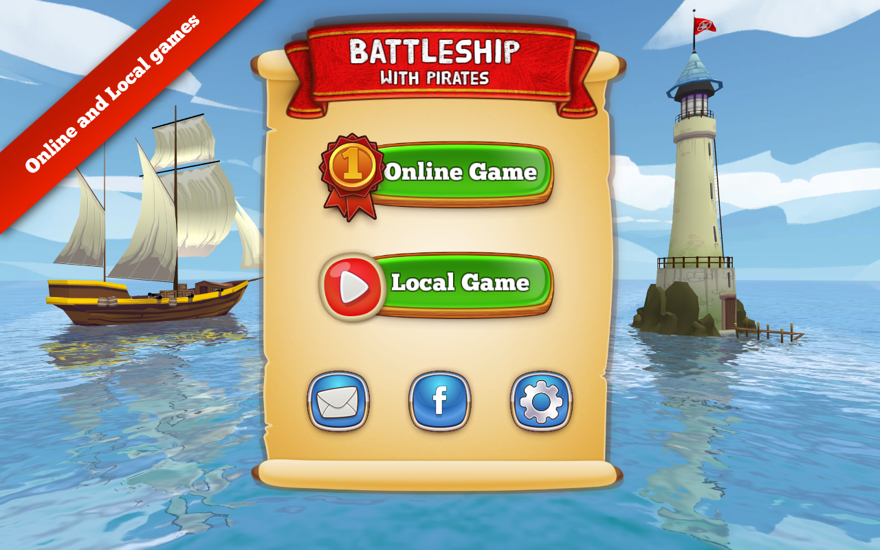 Android application Battleship with Pirates screenshort
