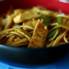 Asparagus-Tofu Noodle Stir-Fry