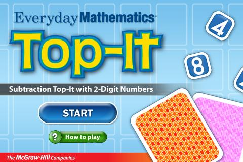 Everyday Math Subtract Top-It