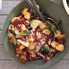 Panettone Panzanella with Pancetta and Brussels Sprouts