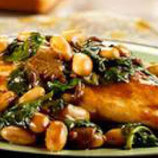 Balsamic Chicken with White Beans and Spinach