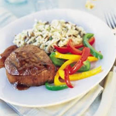 Grilled Beef Steaks with Espresso-Bourbon Sauce