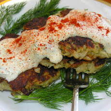 Latkes with salmon and dill rémoulade