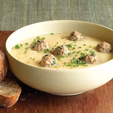 Root Vegetable Soup with Meatballs