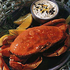 Cracked Crab with Caviar Dipping Sauce
