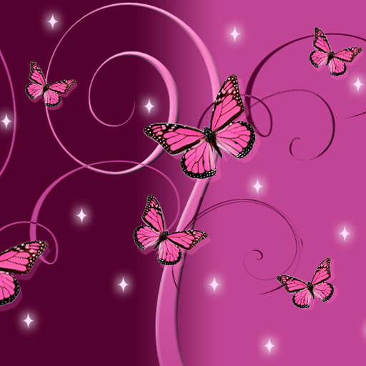 Pink Butterfly Theme PANDAHOME LOGO-APP點子