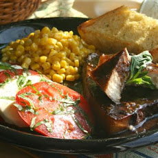 Halibut With Balsamic Glaze