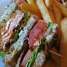 Salmon Club Sandwich