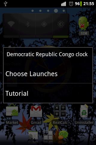 【免費個人化App】Dem. Rep. Congo flag clocks-APP點子