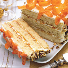 Hazelnut Crunch Cake with Honeyed Kumquats