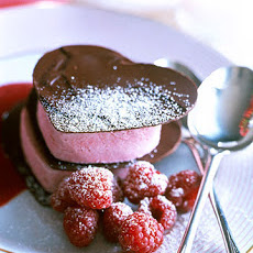 Chocolate and Raspberry Heart Napoleons