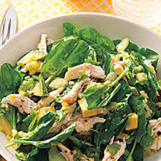 Chicken and Avocado Salad with Wasabi-Lime Dressing