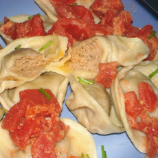 Homemade Ravioli with Tomato Sauce