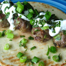Lamb Meatball Gyros With Yogurt and Mint - Real Simple Mag -