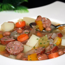 Bean Soup With Sausage and More - Southwest Flavors - Nutritious