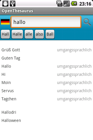 OpenThesaurus für Android