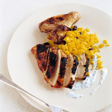 Cinnamon Broiled Chicken with Raita