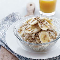 Breakfast Barley with Banana & Sunflower Seeds
