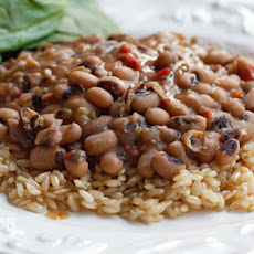 Slow Cooked Black Eyed Peas with Ham