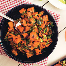 Sweet Potato and Poblano Salad with Honey and Rosemary