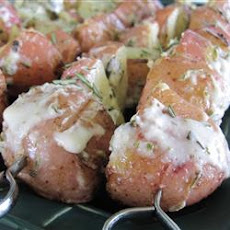 Skewered Grilled Potatoes