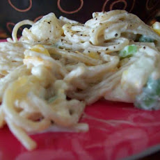 Spaghetti Salad With Scallops