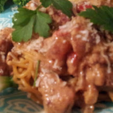 Creole Creamy Chicken and Sausage Noodles