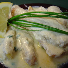 Cod with Mustard Cream Sauce
