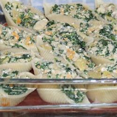 Spinach and Cheese Stuffed Pasta Shells