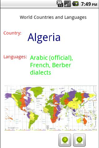 World Countries and Languages