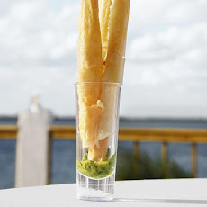 Cheese Straws in Pesto
