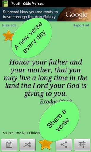 Youth Bible Verses widget