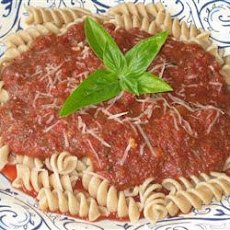 Easy Fusili with Tomato Pesto Sauce