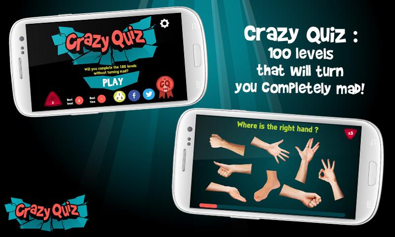 Android application Crazy Quiz screenshort