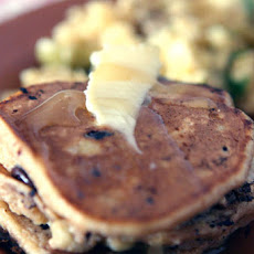Whole Wheat Oatmeal Pancake with Chocolate and Banana