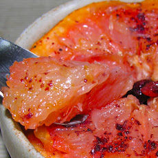 Rise and shine pink grapefruit brulee