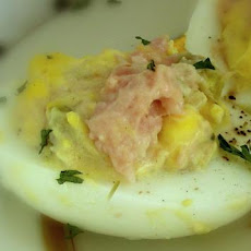 Relish and Ham Deviled Eggs