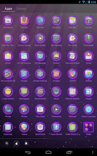 How to install Violet Light GO Launcher Theme patch 1.1 apk for laptop