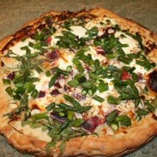 Spring Pizza with Blood Oranges, Arugula, and Almonds