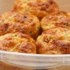 Cottage Cheese and Egg Breakfast Muffins Recipe with Ham and Cheddar