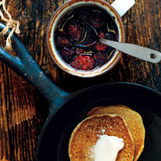 Whole-Wheat Pancakes with Blackberry Syrup