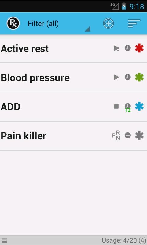 Android application Your Medicine 1-2-3 pro screenshort