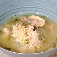 Portuguese Chicken, Lemon and Mint Soup