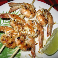 Coconut Lime Shrimp Skewers