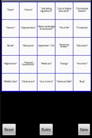 Debate Bingo